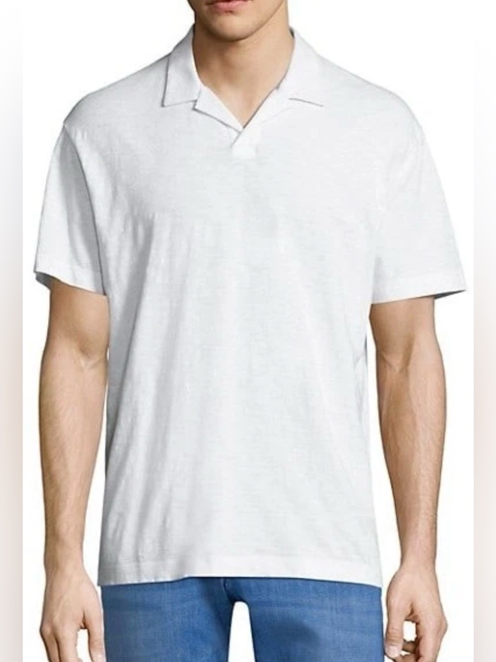 Theory White Men's Polo Shirt